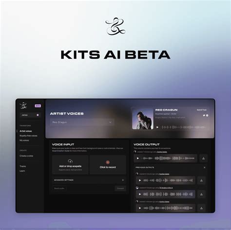 Convert your voice recordings into any other type of voice with the Kits.AI voice changer. Choose from a variety of royalty-free artist or instrument AI voice generators, or train your own custom voice. 